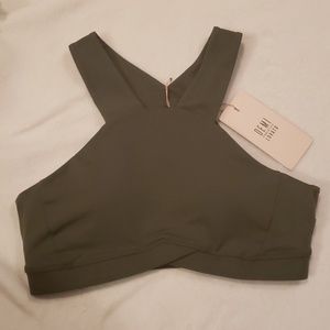 Fabletics Elora High Support Sports Bra Green